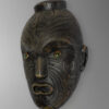 45 view of maori mask from new zealand