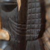 detail view of tribal mask from kenya