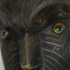 detail view of maori mask from new zealand