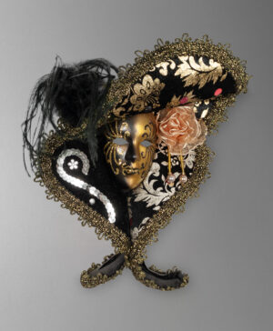 front view of venice carnival mask from italy