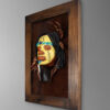 45 view of american indian mask from colombia