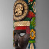 45 view of aztec god mask from mexico