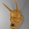 45 view of hannya mask from japan