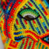 detail view of sibundoy mask from colombia