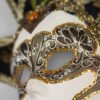 detail view of venice carnival mask from italy