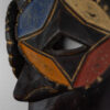 detail view of eket tribal mask from nigeria