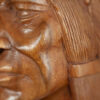 detail view of iroquois indian mask from canada