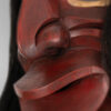 detail view of iroquois indian mask from canada