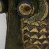 detail view of pende tribal mask from congo