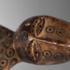 detail view of lega tribal mask from congo