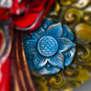 detail view of barong mask from indonesia