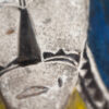 detail view of war shield mask from gabon