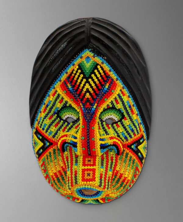 front view of sibundoy mask from colombia