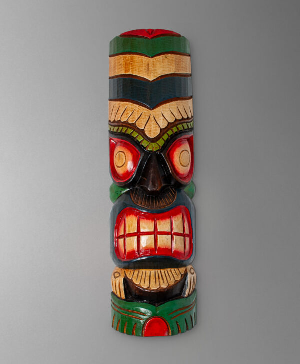 front view of tiki god mask from united states