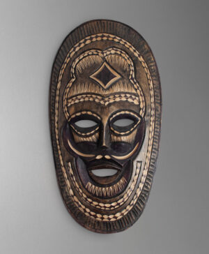 front view of tribal mask from eswatini