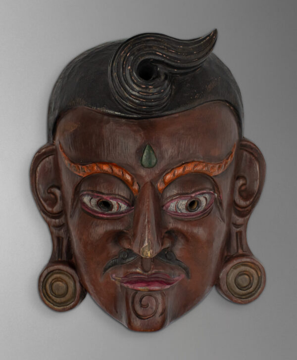 front view of topen mask from indonesia