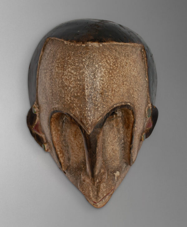 front view of tribal mask from namibia