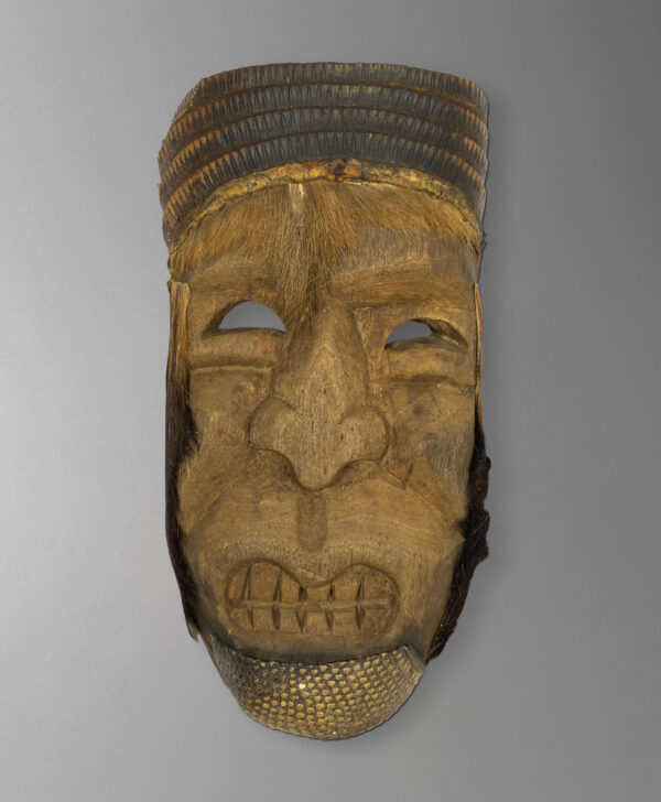 front view of huave mask from mexico