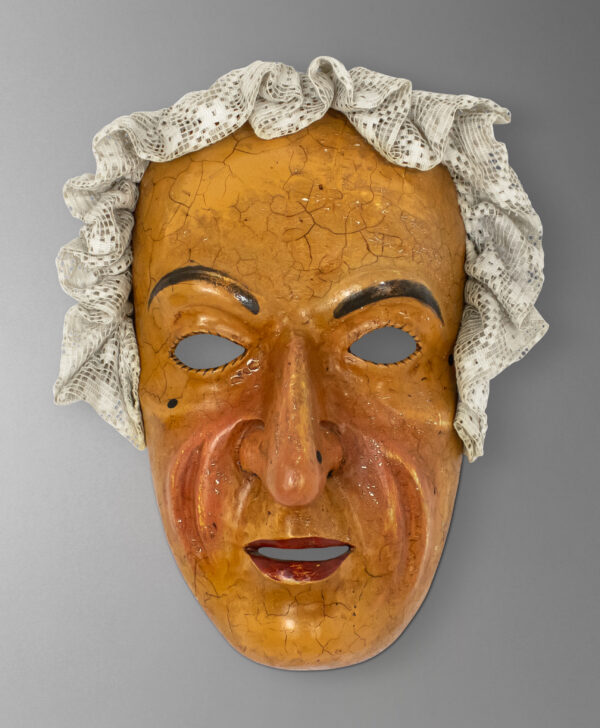 front view of fasnacht carnival mask from switzerland