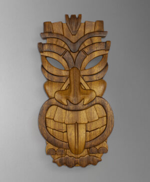 front view of tiki god mask from united states