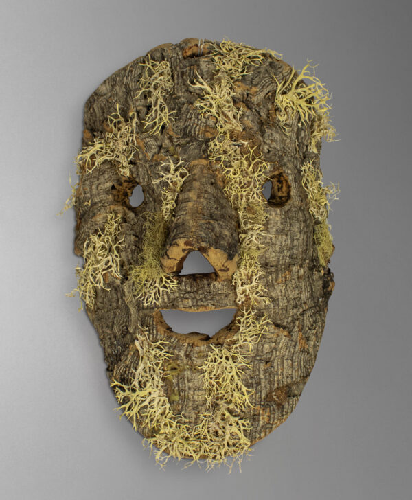 front view of miranda do douro mask from portugal