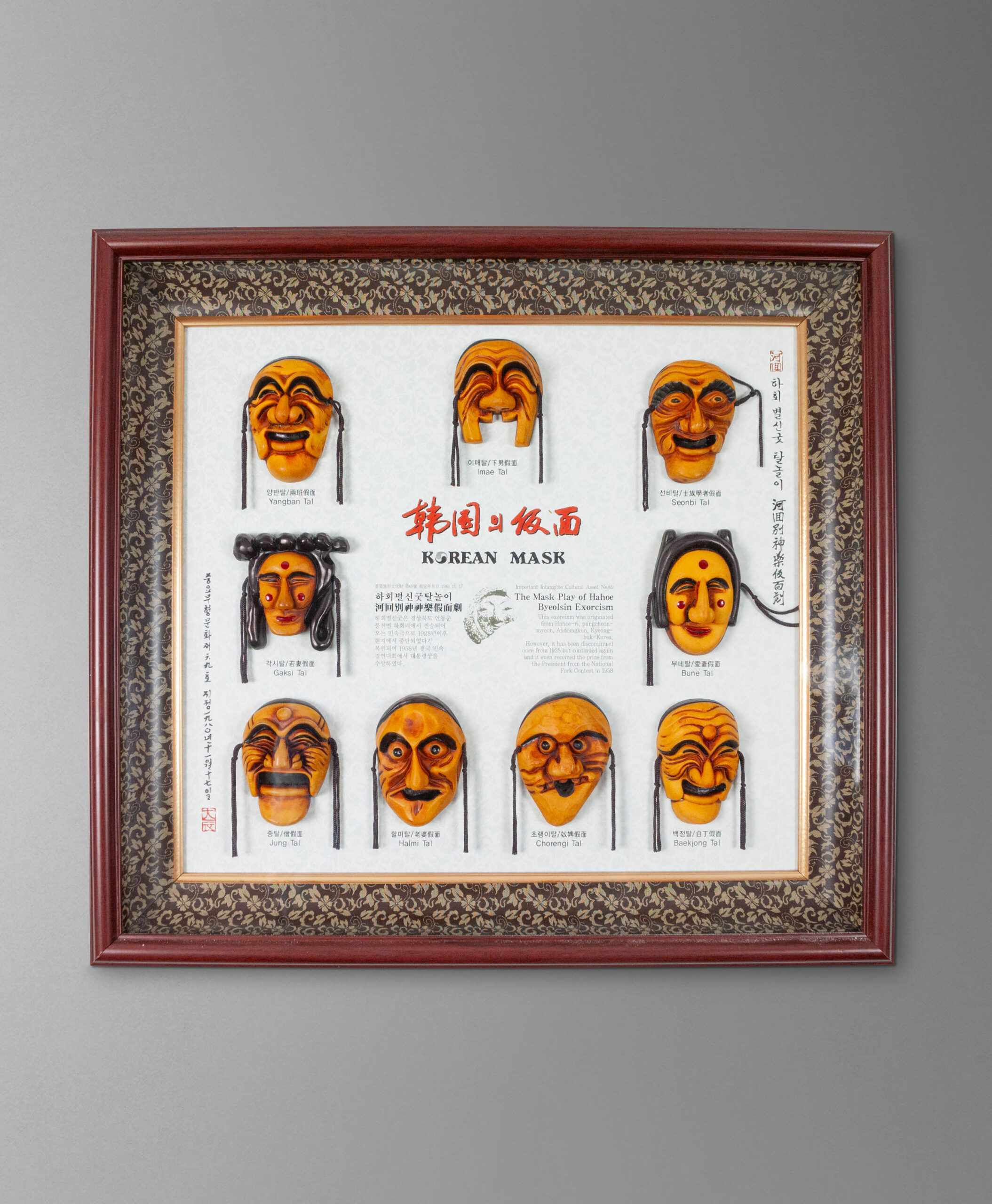 Hahoe ( Hahoetal ) Mask - South Korea